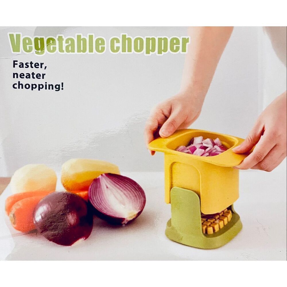 NWT White & Green Vegetable Chopper for faster and neither chopping